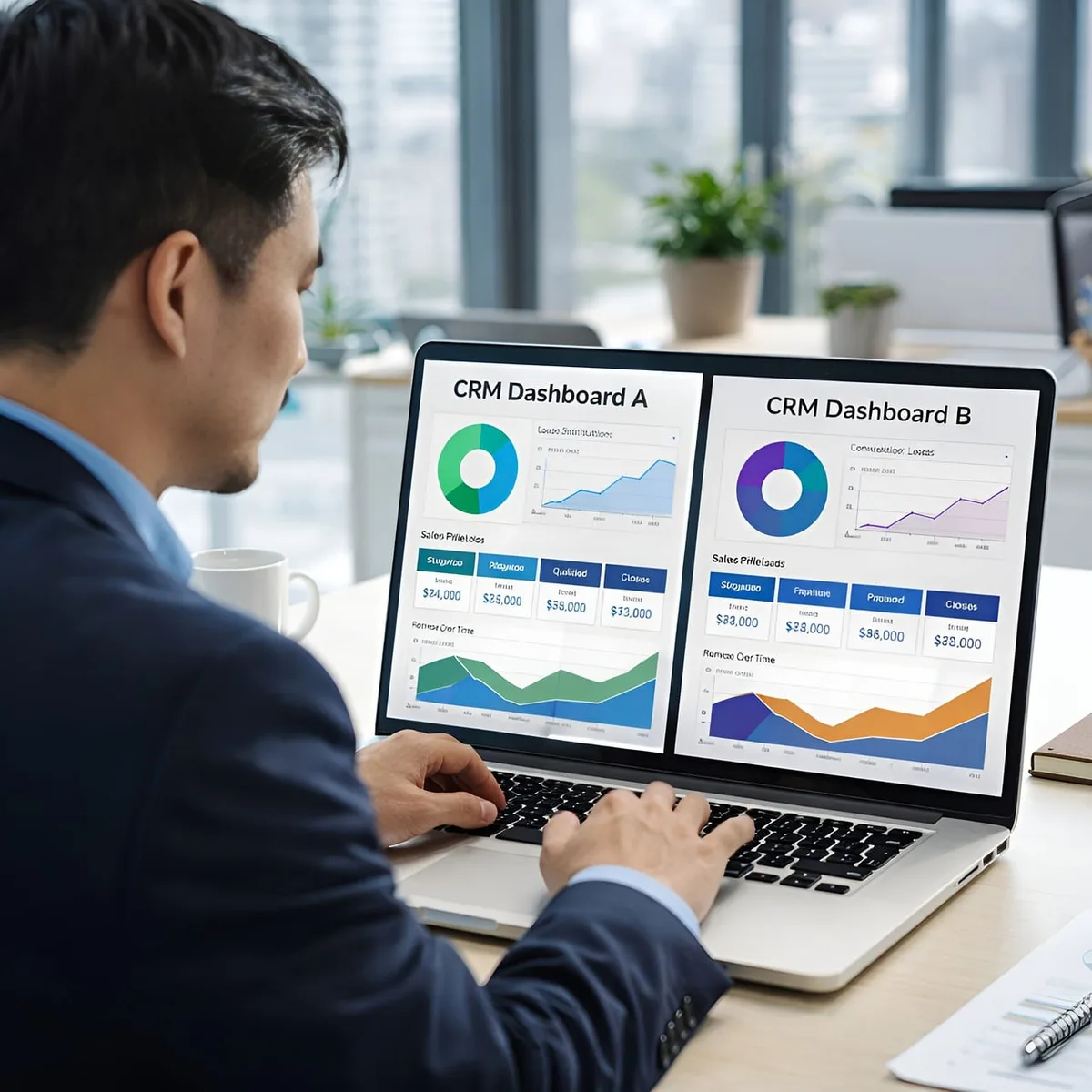 Tableau de bord affichant KPI de flotte : consommation, coût de possession, disponibilité
